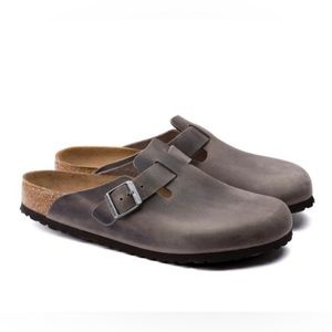 BIRKENSTOCK - Men’s - Boston Soft Clog in Iron - Sz 12 US / 45 EU *NEW*